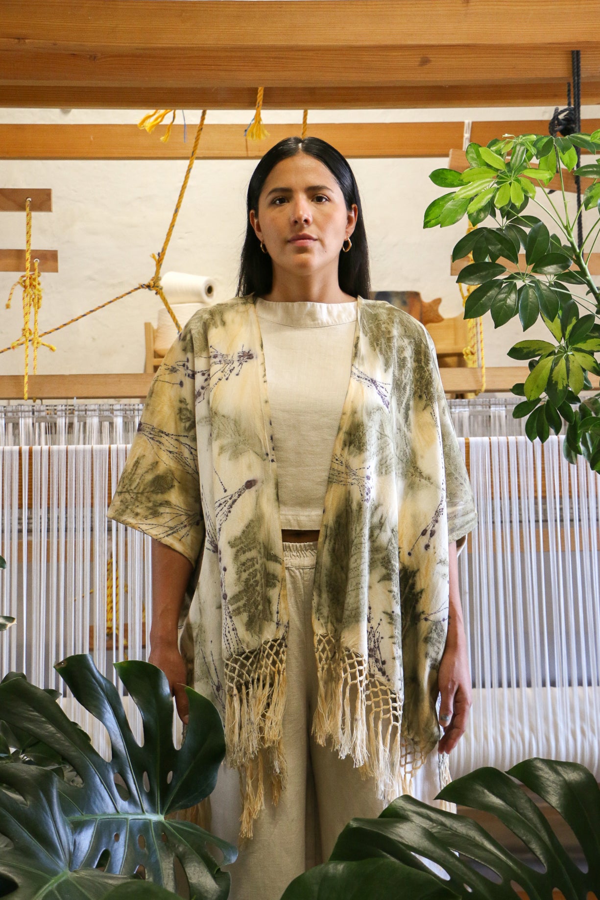 Poncho Jacaranda y Casuarina